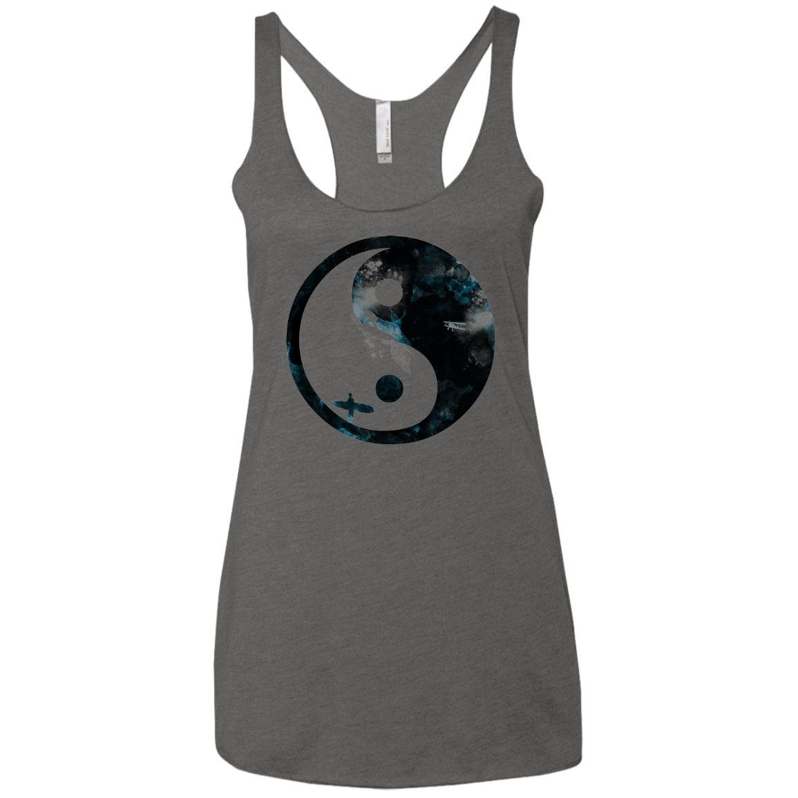 Surfin' Women's Triblend Racerback Tank