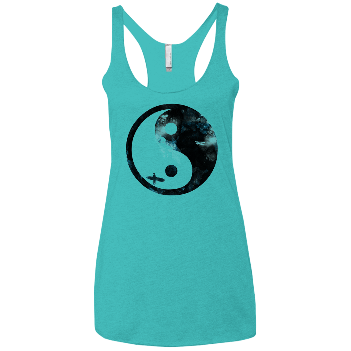Surfin' Women's Triblend Racerback Tank