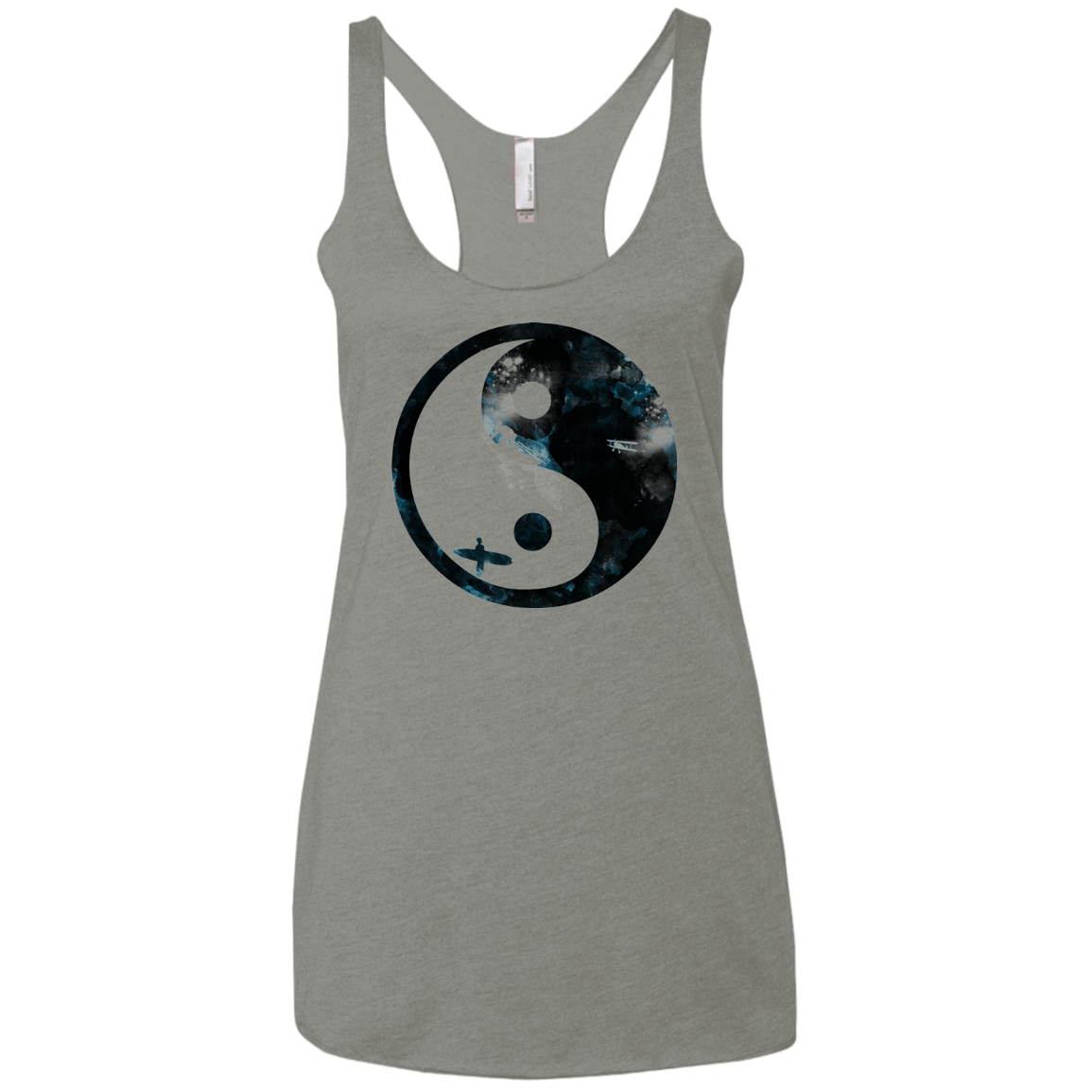 Surfin' Women's Triblend Racerback Tank