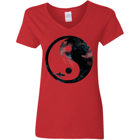 T-Shirts Red / S Surfin' Women's V-Neck T-Shirt