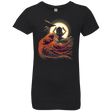 T-Shirts Black / YXS Surfing With The Alien Girls Premium T-Shirt