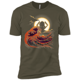 T-Shirts Military Green / X-Small Surfing With The Alien Men's Premium T-Shirt