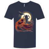 T-Shirts Midnight Navy / X-Small Surfing With The Alien Men's Premium V-Neck