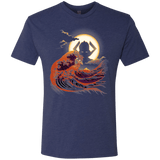 T-Shirts Vintage Navy / Small Surfing With The Alien Men's Triblend T-Shirt