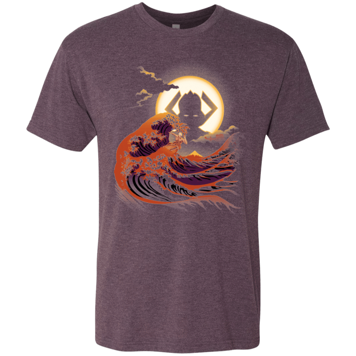 T-Shirts Vintage Purple / Small Surfing With The Alien Men's Triblend T-Shirt