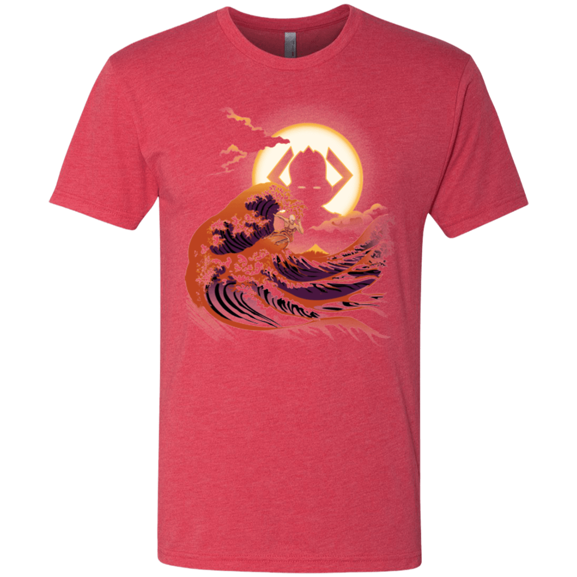 T-Shirts Vintage Red / Small Surfing With The Alien Men's Triblend T-Shirt