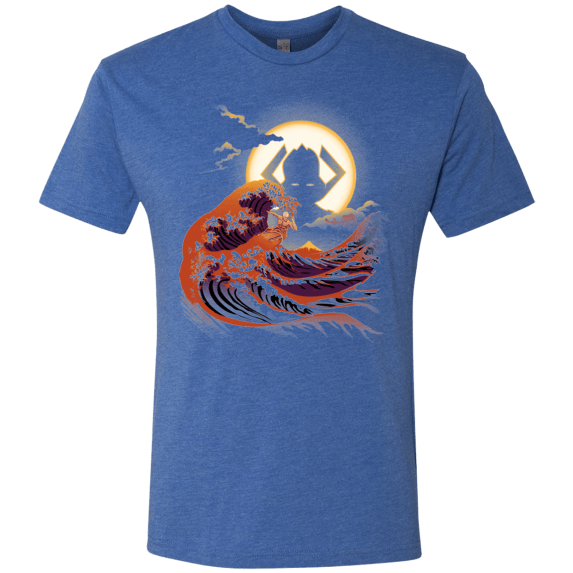 T-Shirts Vintage Royal / Small Surfing With The Alien Men's Triblend T-Shirt