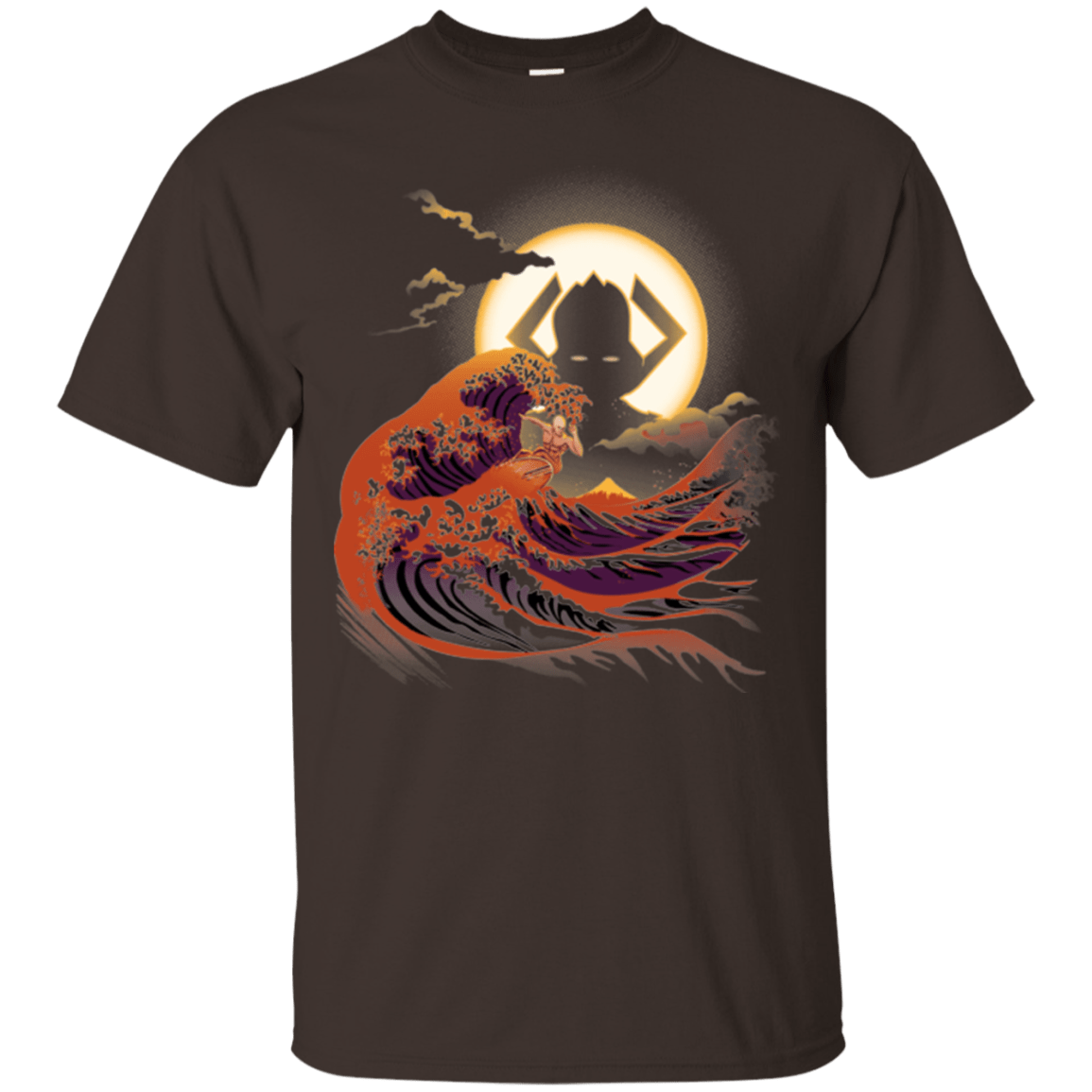 T-Shirts Dark Chocolate / Small Surfing With The Alien T-Shirt