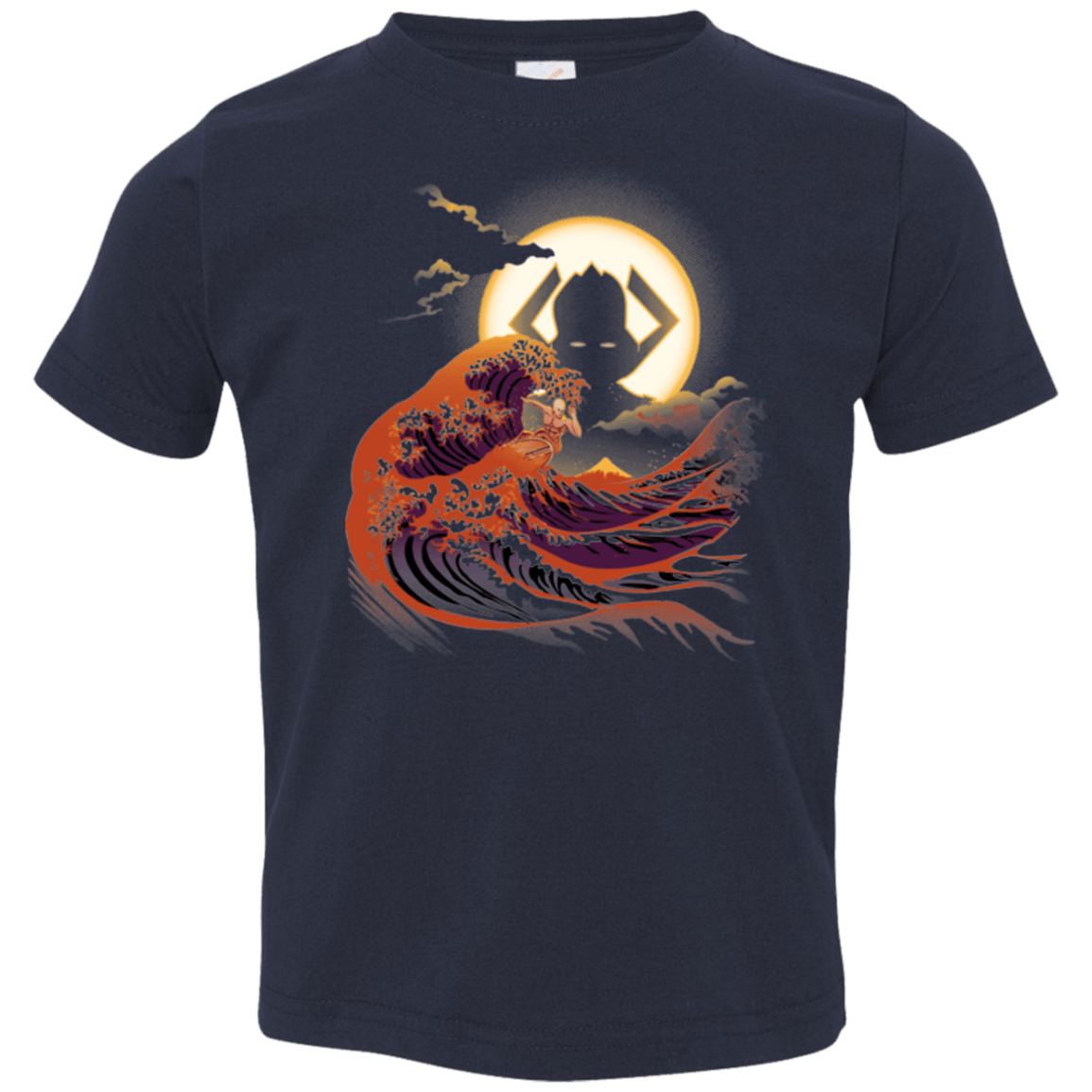 T-Shirts Navy / 2T Surfing With The Alien Toddler Premium T-Shirt