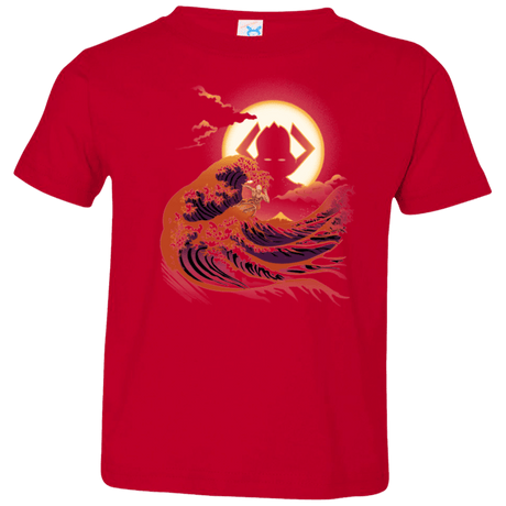 T-Shirts Red / 2T Surfing With The Alien Toddler Premium T-Shirt