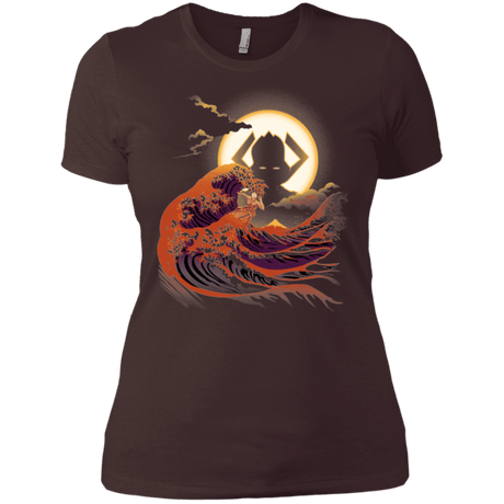 T-Shirts Dark Chocolate / X-Small Surfing With The Alien Women's Premium T-Shirt