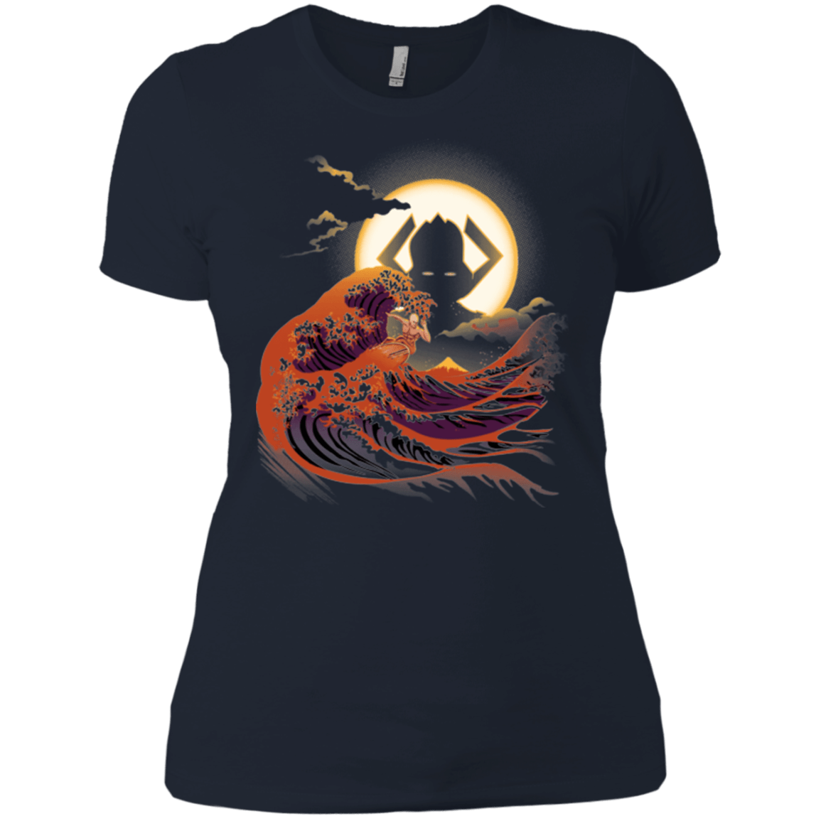 T-Shirts Midnight Navy / X-Small Surfing With The Alien Women's Premium T-Shirt