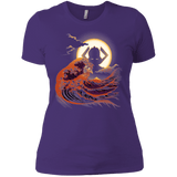 T-Shirts Purple / X-Small Surfing With The Alien Women's Premium T-Shirt