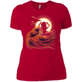 T-Shirts Red / X-Small Surfing With The Alien Women's Premium T-Shirt