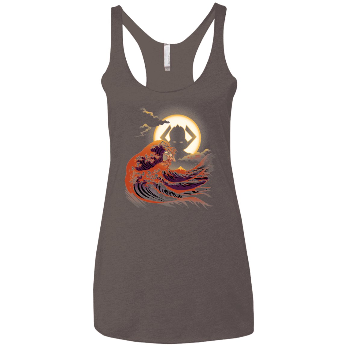 T-Shirts Macchiato / X-Small Surfing With The Alien Women's Triblend Racerback Tank