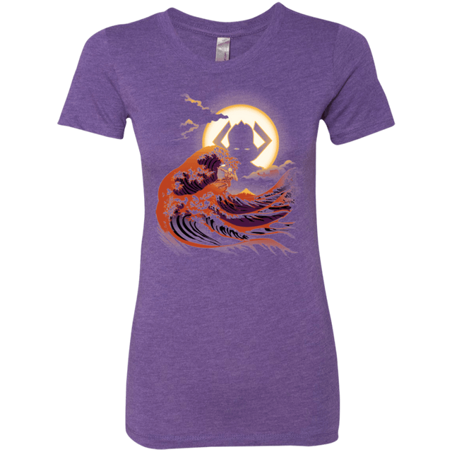 T-Shirts Purple Rush / Small Surfing With The Alien Women's Triblend T-Shirt