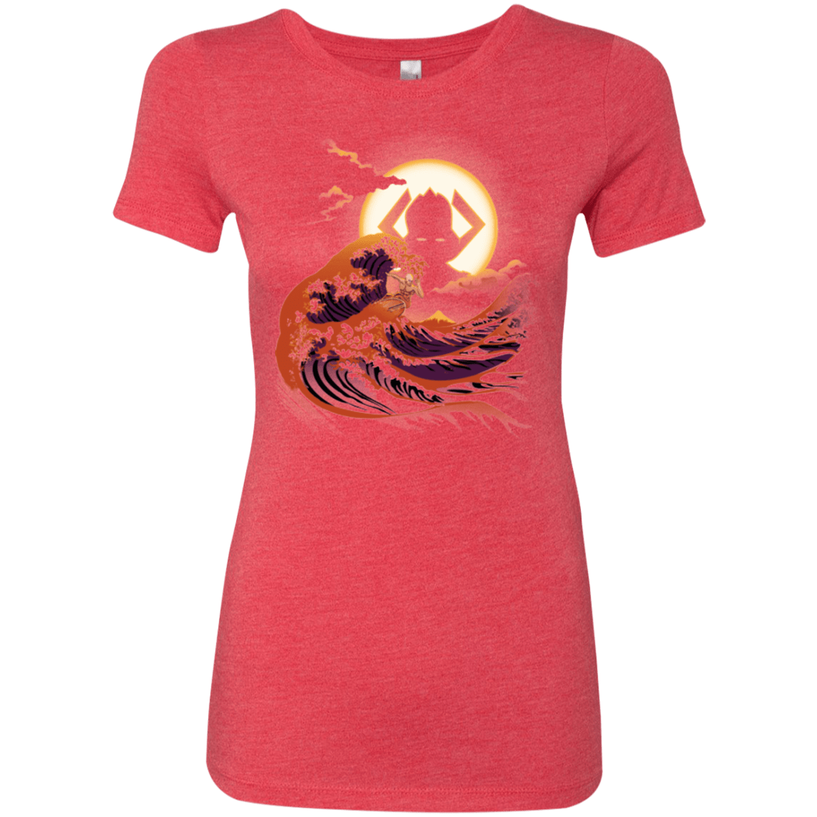 T-Shirts Vintage Red / Small Surfing With The Alien Women's Triblend T-Shirt