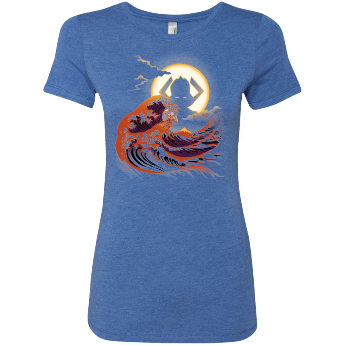 T-Shirts Vintage Royal / Small Surfing With The Alien Women's Triblend T-Shirt