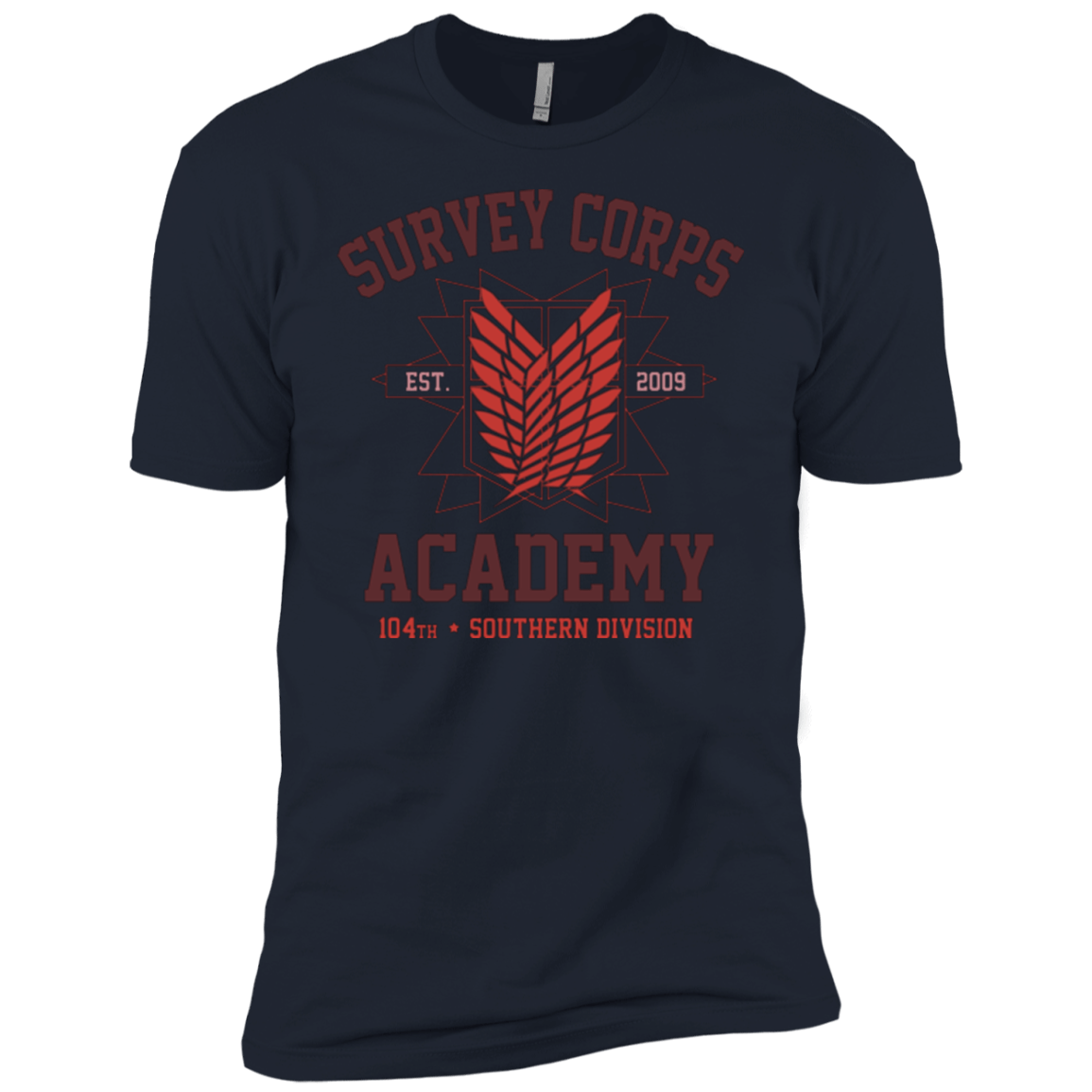 T-Shirts Midnight Navy / YXS Survey Corps Academy Boys Premium T-Shirt