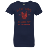 T-Shirts Midnight Navy / YXS Survey Corps Academy Girls Premium T-Shirt