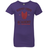 T-Shirts Purple Rush / YXS Survey Corps Academy Girls Premium T-Shirt