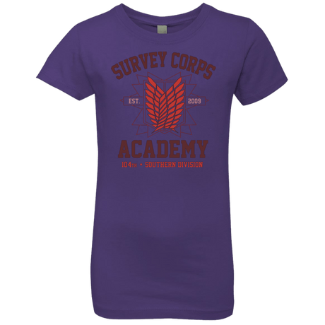 T-Shirts Purple Rush / YXS Survey Corps Academy Girls Premium T-Shirt