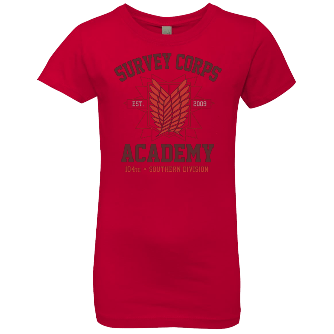 T-Shirts Red / YXS Survey Corps Academy Girls Premium T-Shirt