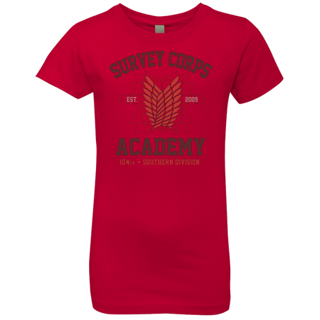 T-Shirts Red / YXS Survey Corps Academy Girls Premium T-Shirt