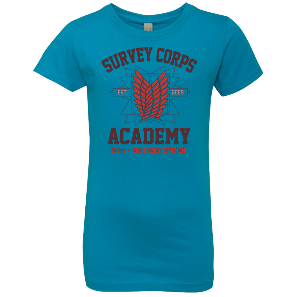 T-Shirts Turquoise / YXS Survey Corps Academy Girls Premium T-Shirt
