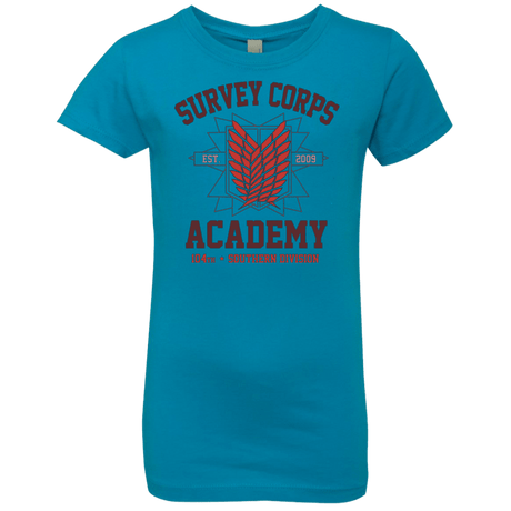 T-Shirts Turquoise / YXS Survey Corps Academy Girls Premium T-Shirt