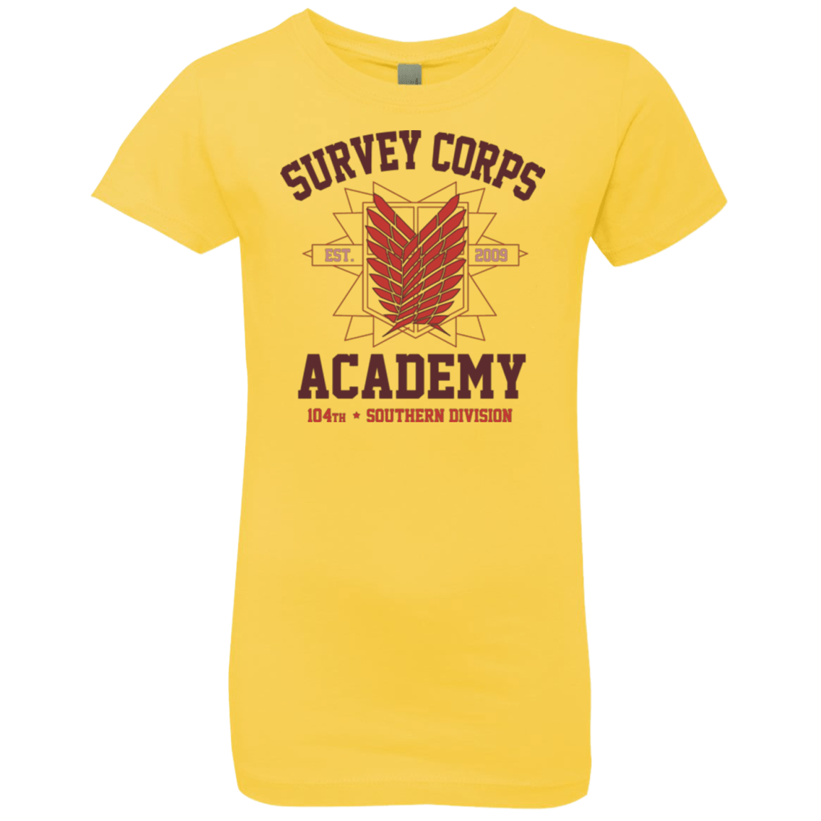 T-Shirts Vibrant Yellow / YXS Survey Corps Academy Girls Premium T-Shirt