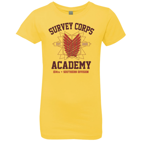 T-Shirts Vibrant Yellow / YXS Survey Corps Academy Girls Premium T-Shirt