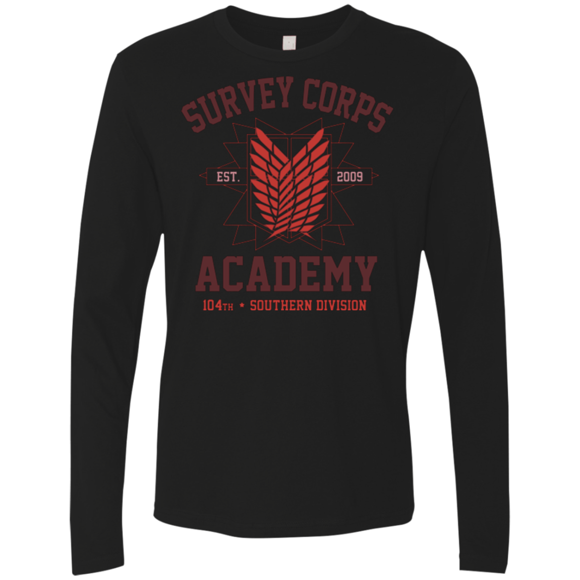 T-Shirts Black / Small Survey Corps Academy Men's Premium Long Sleeve