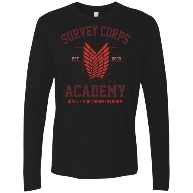 T-Shirts Black / Small Survey Corps Academy Men's Premium Long Sleeve