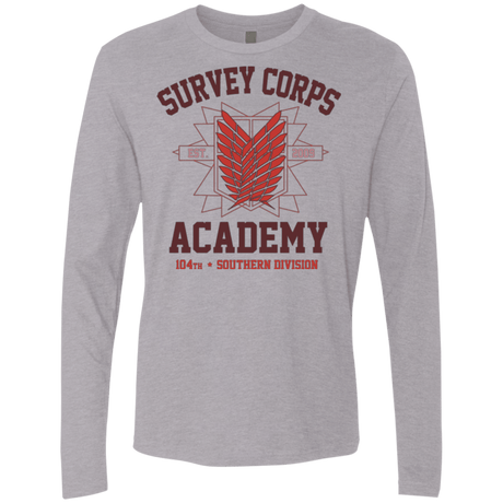T-Shirts Heather Grey / Small Survey Corps Academy Men's Premium Long Sleeve
