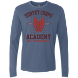 T-Shirts Indigo / Small Survey Corps Academy Men's Premium Long Sleeve