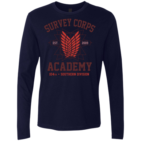T-Shirts Midnight Navy / Small Survey Corps Academy Men's Premium Long Sleeve