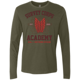 T-Shirts Military Green / Small Survey Corps Academy Men's Premium Long Sleeve