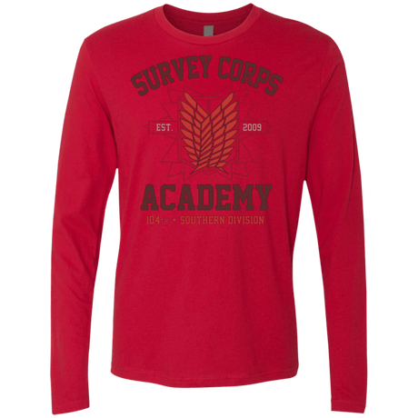 T-Shirts Red / Small Survey Corps Academy Men's Premium Long Sleeve