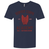 T-Shirts Midnight Navy / X-Small Survey Corps Academy Men's Premium V-Neck