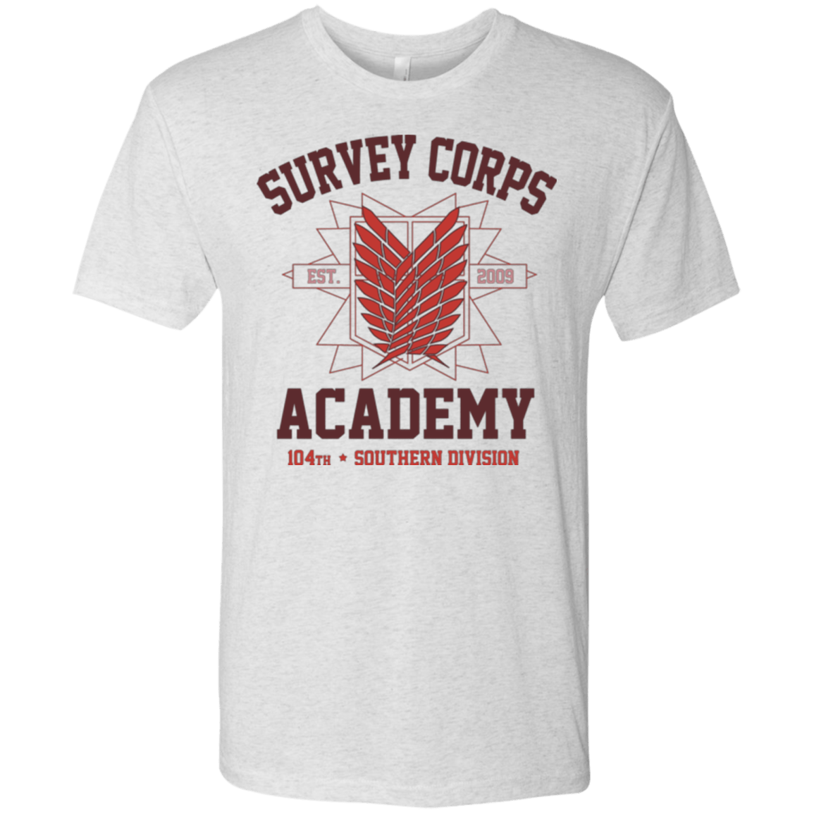 T-Shirts Heather White / Small Survey Corps Academy Men's Triblend T-Shirt