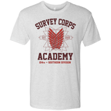 T-Shirts Heather White / Small Survey Corps Academy Men's Triblend T-Shirt