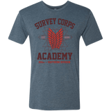 T-Shirts Indigo / Small Survey Corps Academy Men's Triblend T-Shirt