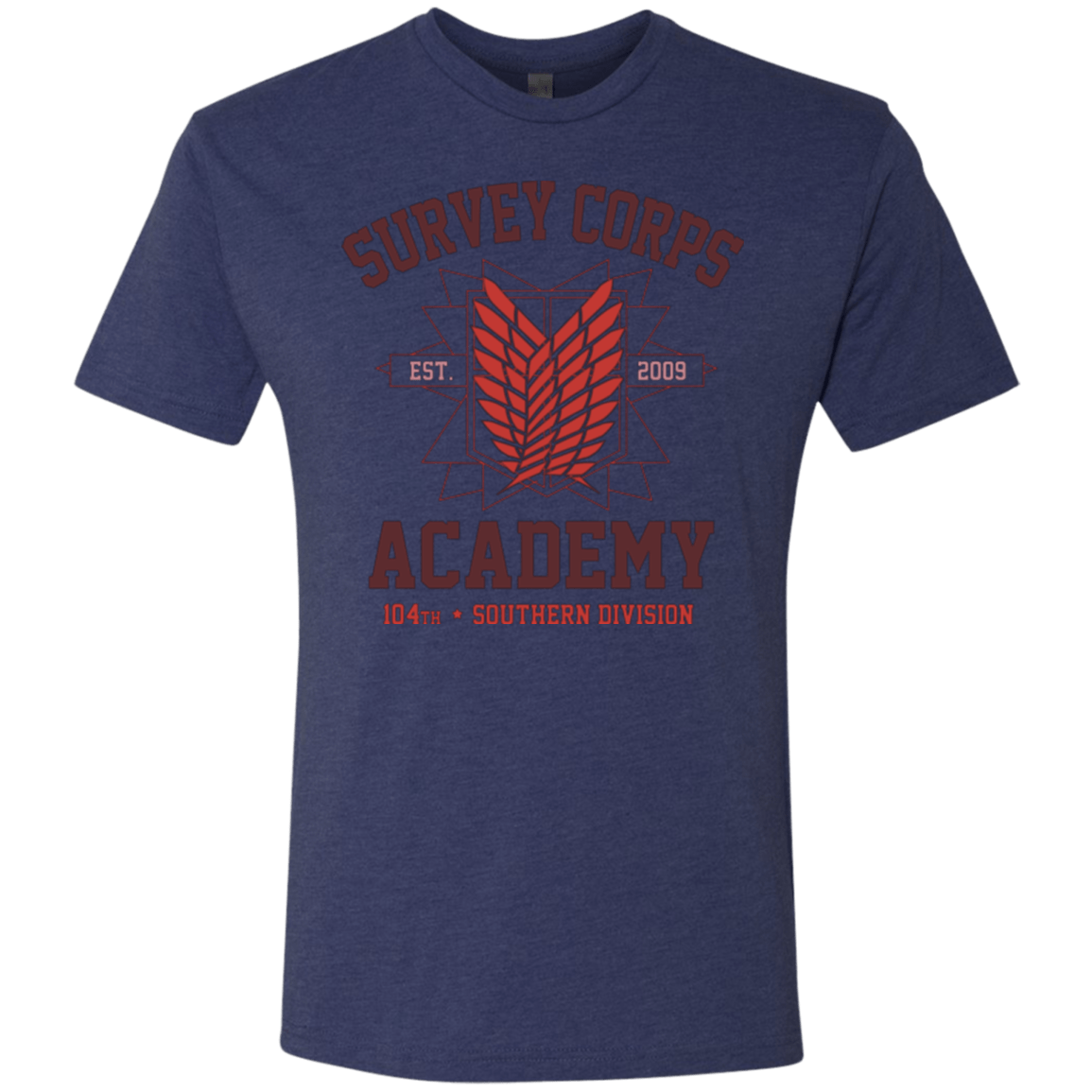 T-Shirts Vintage Navy / Small Survey Corps Academy Men's Triblend T-Shirt