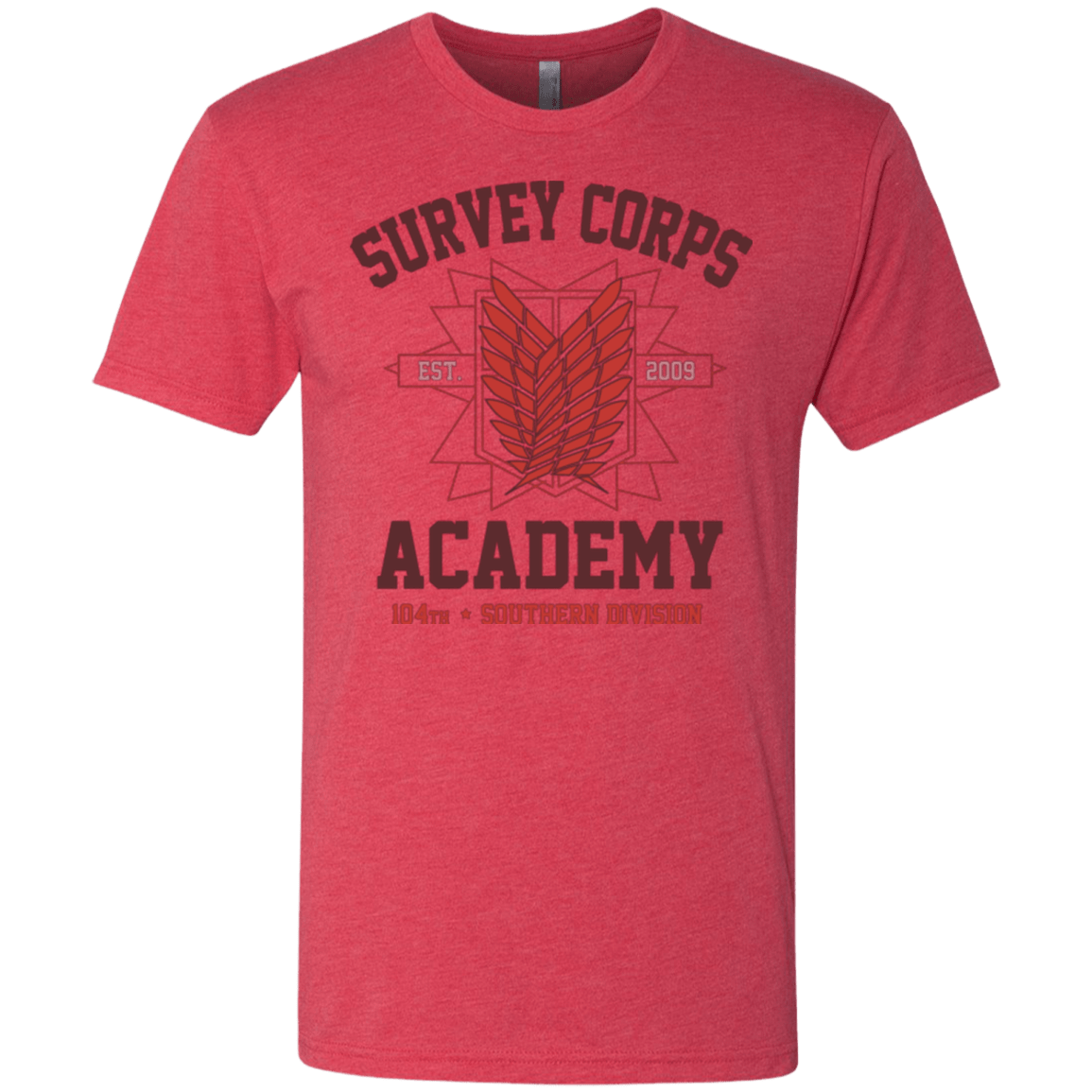 T-Shirts Vintage Red / Small Survey Corps Academy Men's Triblend T-Shirt
