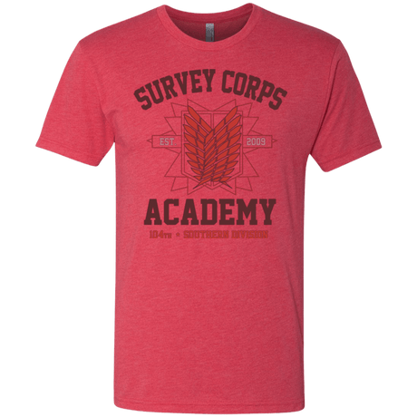 T-Shirts Vintage Red / Small Survey Corps Academy Men's Triblend T-Shirt