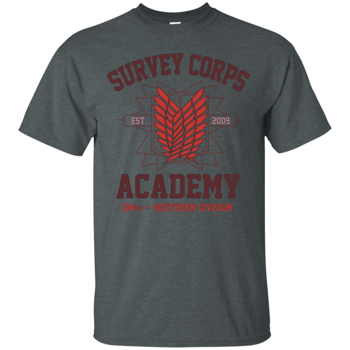 T-Shirts Dark Heather / Small Survey Corps Academy T-Shirt