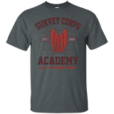 T-Shirts Dark Heather / Small Survey Corps Academy T-Shirt