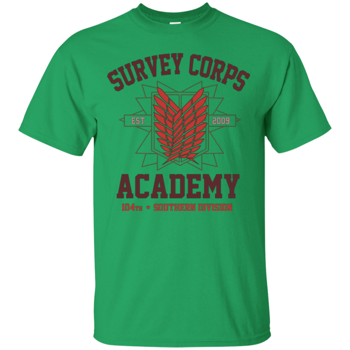T-Shirts Irish Green / Small Survey Corps Academy T-Shirt