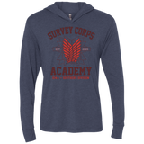 T-Shirts Vintage Navy / X-Small Survey Corps Academy Triblend Long Sleeve Hoodie Tee